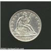 Image 1 : 1849 50C AU50 Scratched, Cleaned Uncertified.
