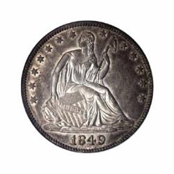1849 50C AU58 PCGS.