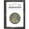 Image 1 : 1850 50C MS60 ANACS.