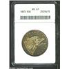 Image 1 : 1853 50C Arrows and Rays MS61 ANACS.