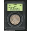 Image 1 : 1853 50C Arrows and Rays MS62 PCGS.
