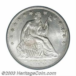 1853-O 50C Arrows and Rays MS64 PCGS.