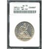 Image 1 : 1855/54 50C Arrows AU55 ANACS.