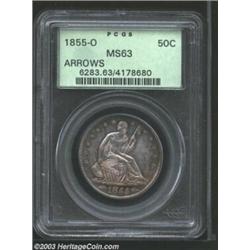 1855-O 50C Arrows MS63 PCGS.