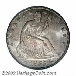 1855-O 50C Arrows MS65 PCGS.