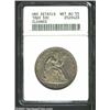 Image 1 : 1860 50C --Cleaned--ANACS. Unc Details, Net AU55.