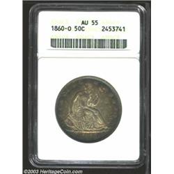 1860-O 50C AU55 ANACS.