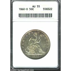 1860-O 50C AU55 ANACS.