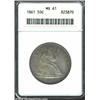 Image 1 : 1861 50C MS61 ANACS.