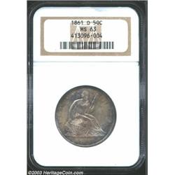 1861-O 50C MS63 NGC.
