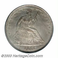 1861 50C Scott Restrike MS64 PCGS.