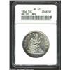 Image 1 : 1866 50C MS61 ANACS.