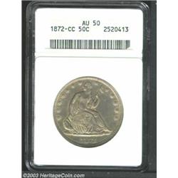 1872-CC 50C AU50 ANACS.