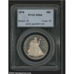 1876 50C MS64 PCGS.