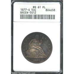 1877-S 50C MS61 ANACS.