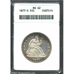 1877-S 50C MS62 ANACS.