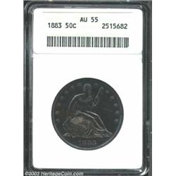 1883 50C AU55 ANACS.
