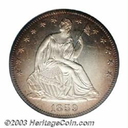 1859 50C PR64 Cameo PCGS.
