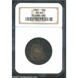 1865 50C PR64 NGC.