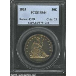 1865 50C PR64 PCGS.