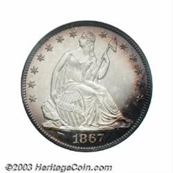 1867 50C PR65 Cameo PCGS.