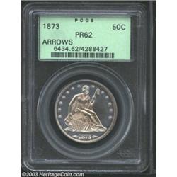 1873 50C Arrows PR62 PCGS.
