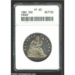 1881 50C PR63 ANACS.