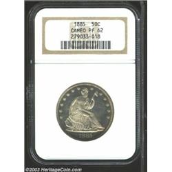 1885 50C PR62 Cameo NGC.