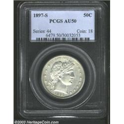 1897-S 50C AU50 PCGS.