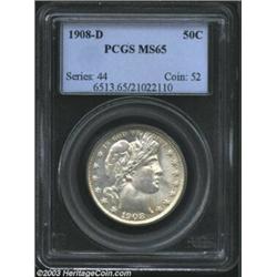 1908-D 50C MS65 PCGS.