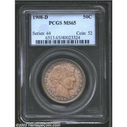 1908-D 50C MS65 PCGS.