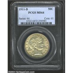 1911-D 50C MS64 PCGS.