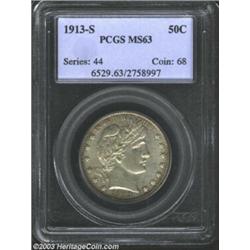 1913-S 50C MS63 PCGS.