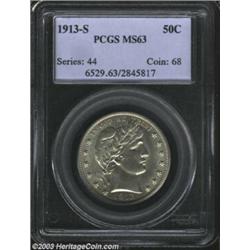 1913-S 50C MS63 PCGS.