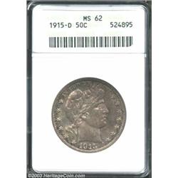 1915-D 50C MS62 ANACS.