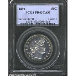 1894 50C PR63 Cameo PCGS.