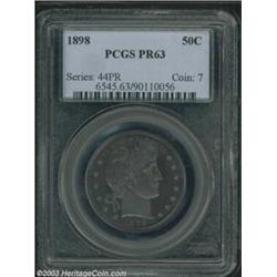 1898 50C PR63 PCGS.