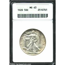 1920 50C MS63 ANACS.