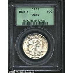 1935-S 50C MS65 PCGS.