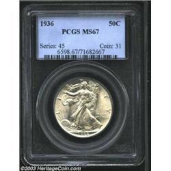 1936 50C MS67 PCGS.