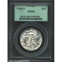 1938-D 50C MS66 PCGS.