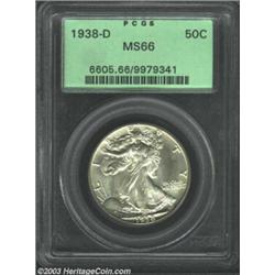 1938-D 50C MS66 PCGS.