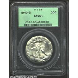 1940-S 50C MS66 PCGS.