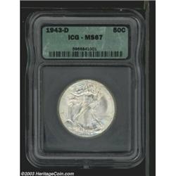 1943-D 50C MS67 ICG.