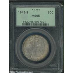 1943-S 50C MS65 PCGS.