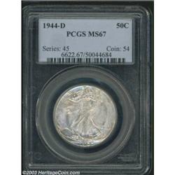 1944-D 50C MS67 PCGS.