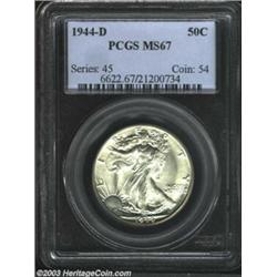1944-D 50C MS67 PCGS.
