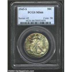 1945-S 50C MS66 PCGS.