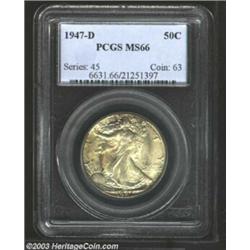 1947-D 50C MS66 PCGS.