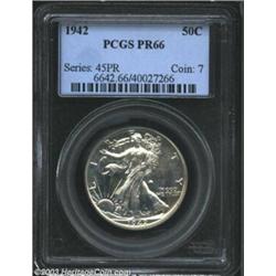 1942 50C PR66 PCGS.